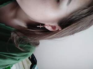 Сережки з хрестиками/ gold Сережки з хрестиками/ gold