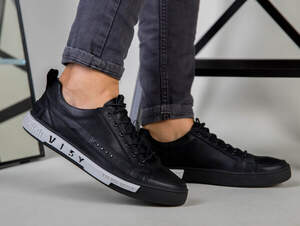 Кеды мужские кожа флотар черные Кеды мужские кожа флотар черные