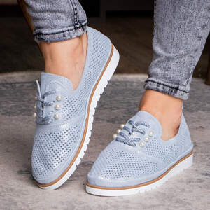 Женские кожаные туфли Fashion Niky 1726 36 размер 23,5 см Голубой Женские кожаные туфли Fashion Niky 1726 36 размер 23,5 см Голубой