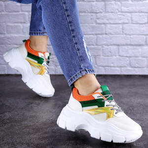 Женские кроссовки Fashion Jeter 1753 38 размер 24 см Бежевый Женские кроссовки Fashion Jeter 1753 38 размер 24 см Бежевый