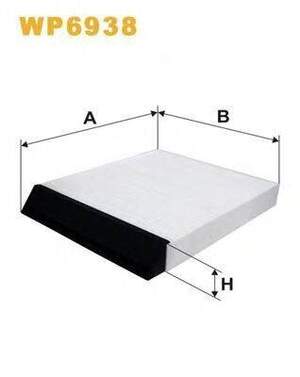 Фильтр салона RENAULT MEGANE K1097/WP6938 (пр-во WIX-Filtron) Фильтр салона RENAULT MEGANE K1097/WP6938 (пр-во WIX-Filtron)