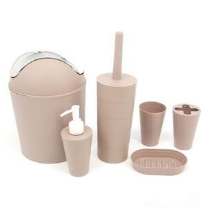 Набор аксессуаров для ванной комнаты A-PLUS 6 предметов (214 BS) Набор аксессуаров для ванной комнаты A-PLUS 6 предметов (214 BS)